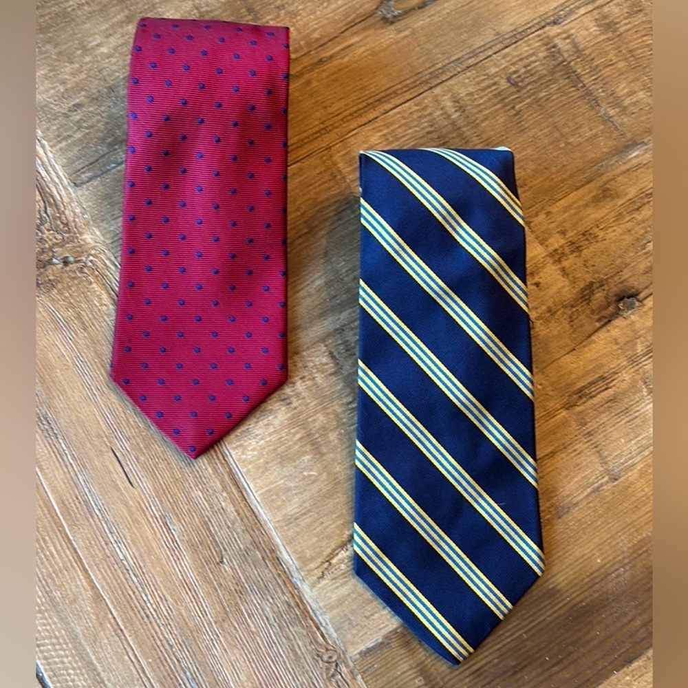 (2) Brooks Brothers Makers Silk Tie. Designer | Luxury | Striped. Men’s Sz- 58”L - Picture 4 of 10